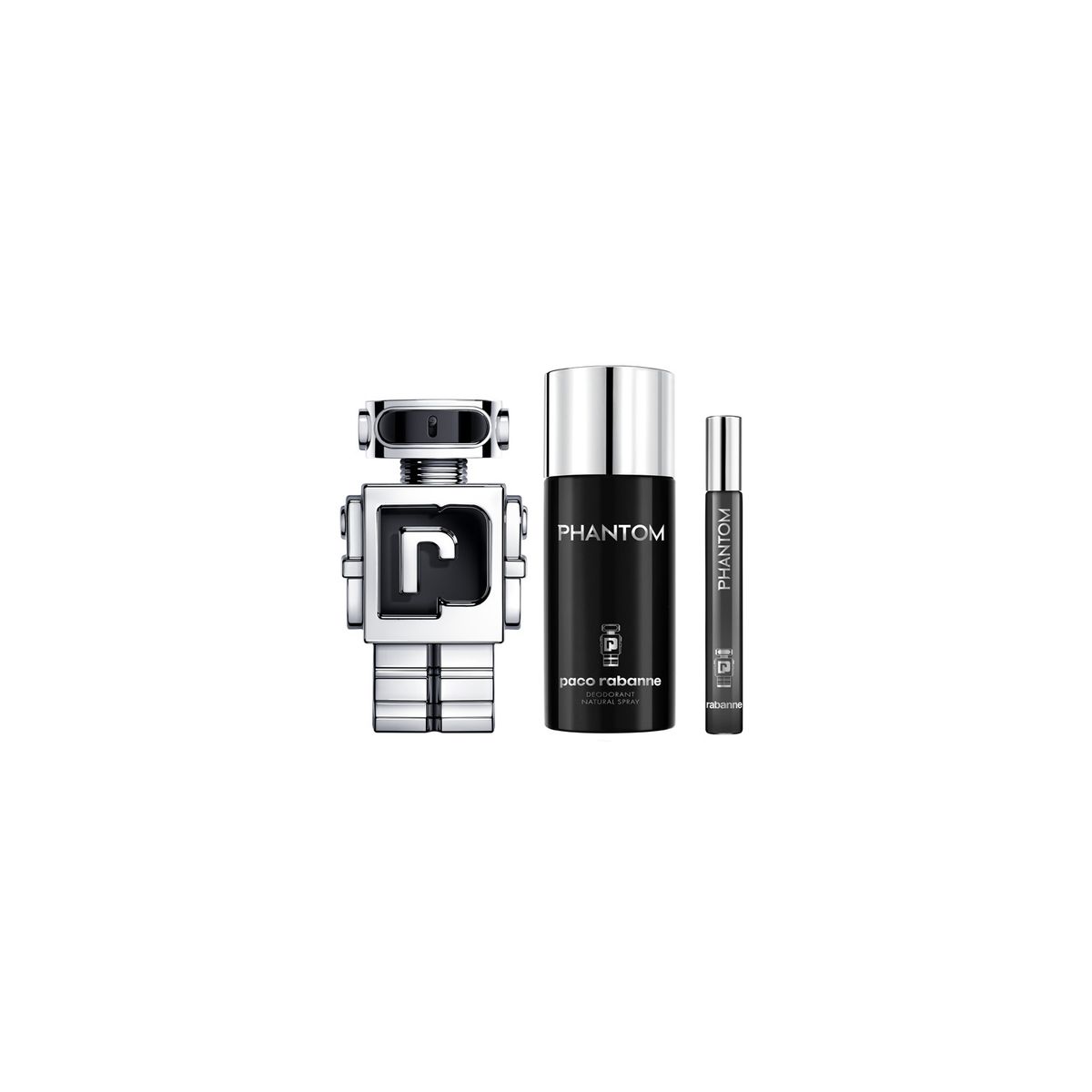 RABANNE - Set Perfume Hombre Phantom Edt 100 ml + 10 ml + Desodorante 150 ml Paco Rabanne