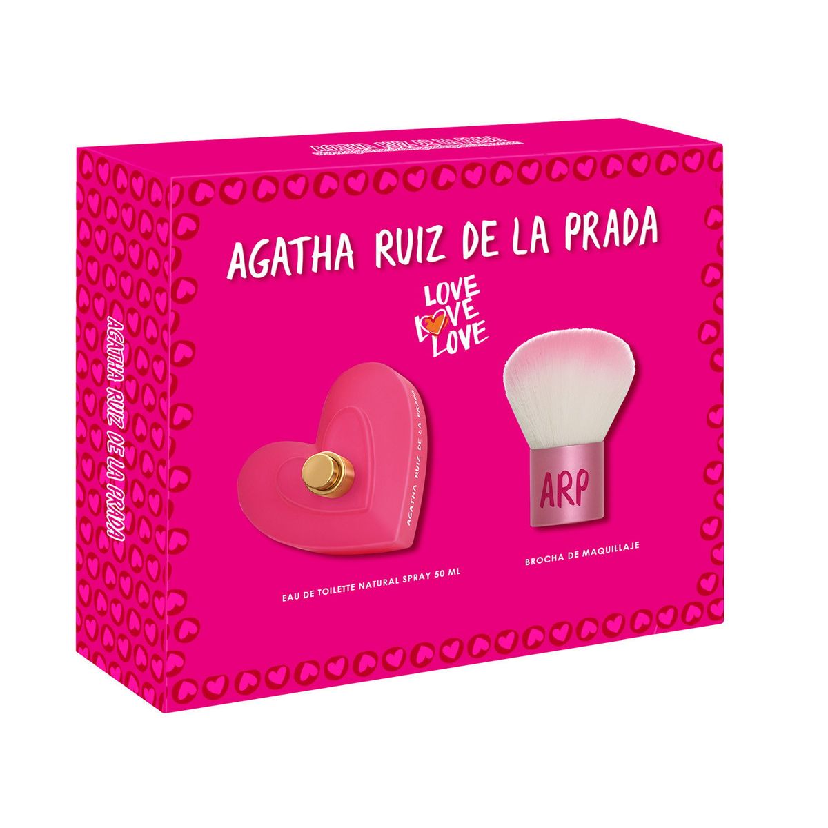 AGATHA RUIZ DE LA PRADA - Set Perfume Mujer Love Love Love EDT 50ml + Brocha Agatha Ruiz de la Prada