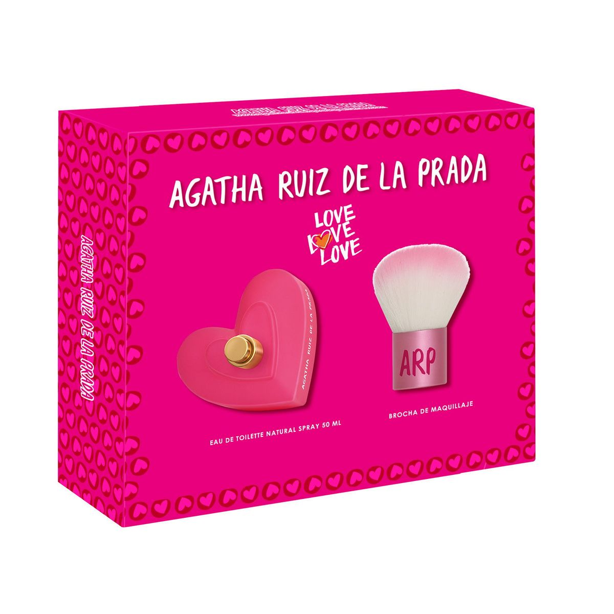 AGATHA RUIZ DE LA PRADA - Set Perfume Mujer Love Love Love EDT 50ml + Brocha Agatha Ruiz de la Prada