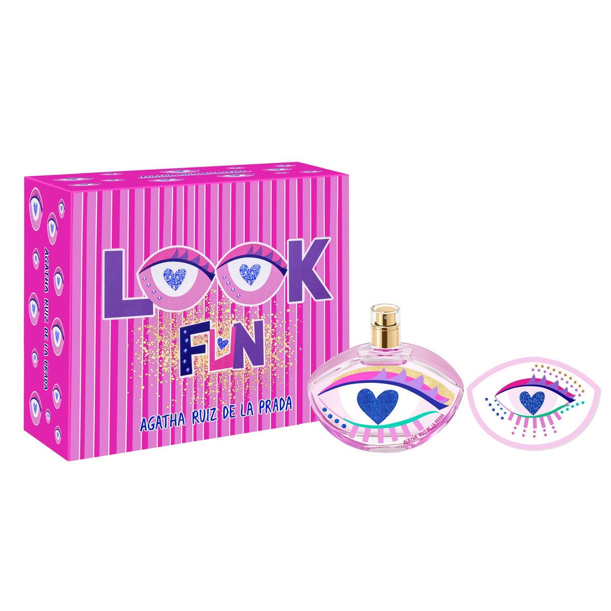 AGATHA RUIZ DE LA PRADA - Set Perfume Mujer Look Fun EDT 80ml + Stickers Rostro Agatha Ruiz de la Prada