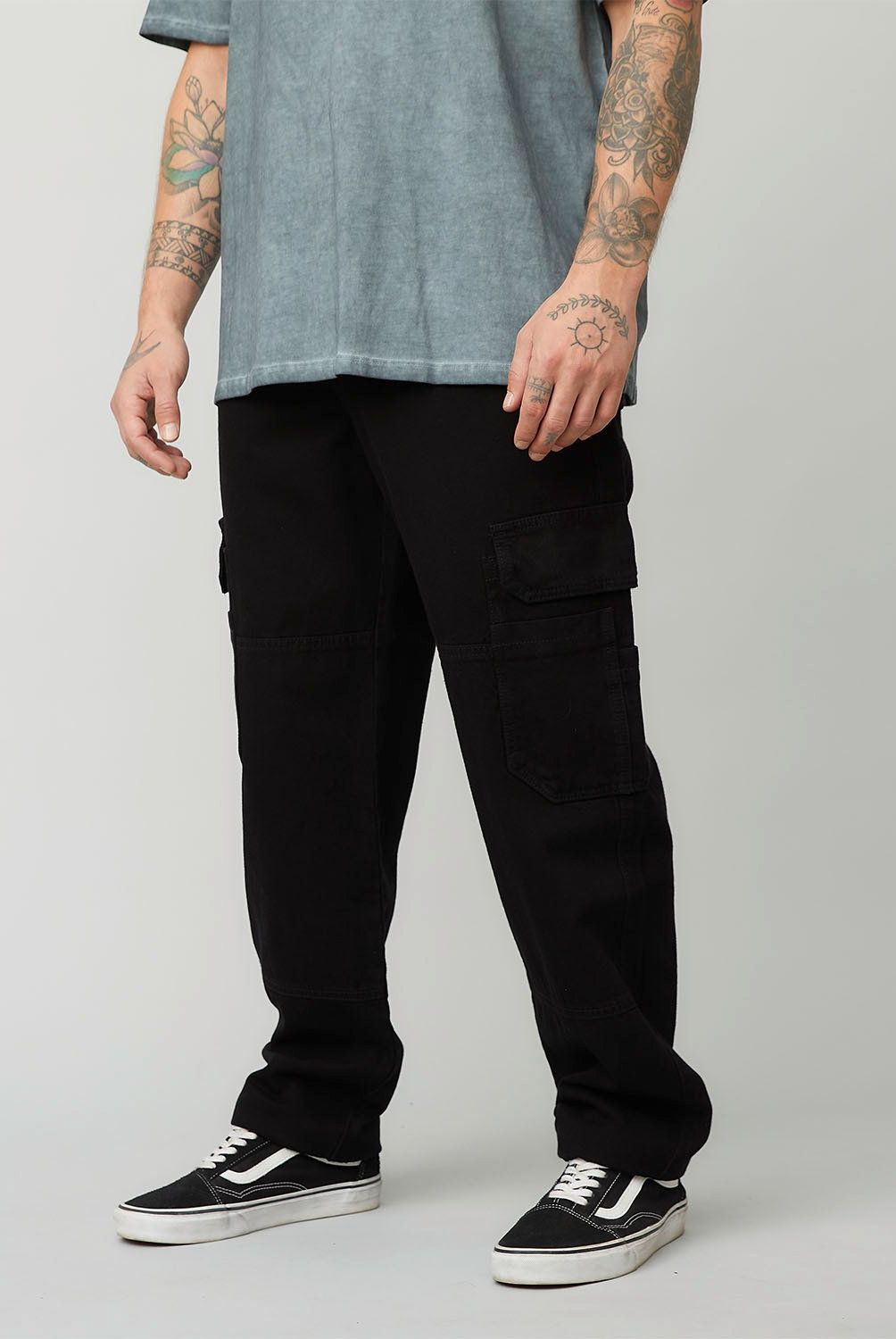 AMERICANINO - Jeans Cargo Americanino Multipocket Hombre Algodón