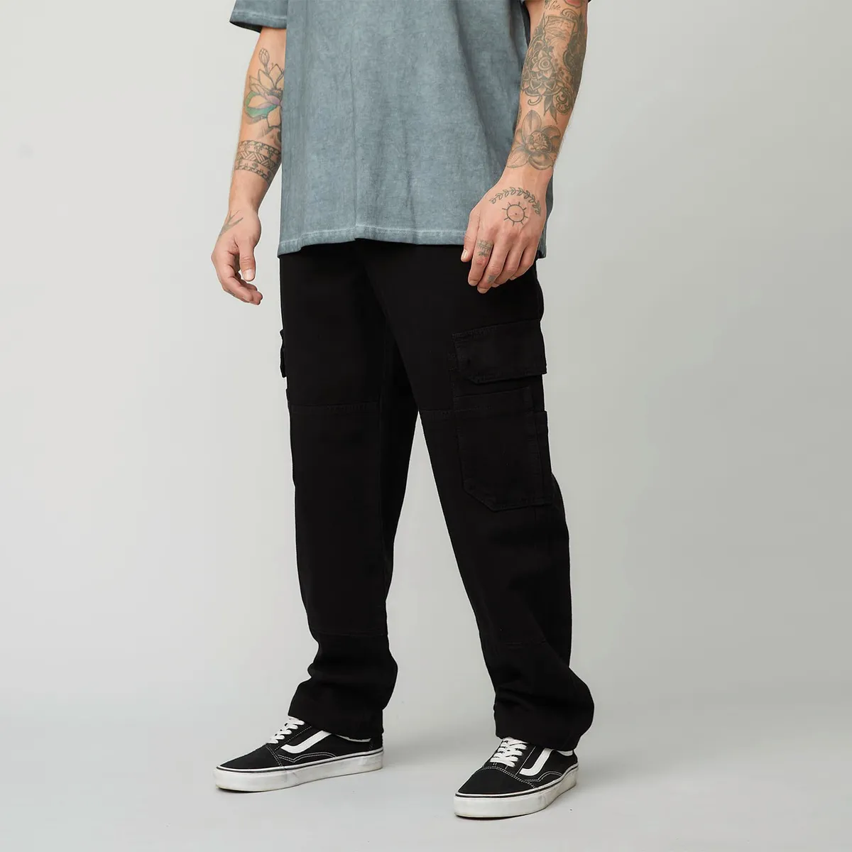 AMERICANINO - Jeans Cargo Americanino Multipocket Hombre Algodón