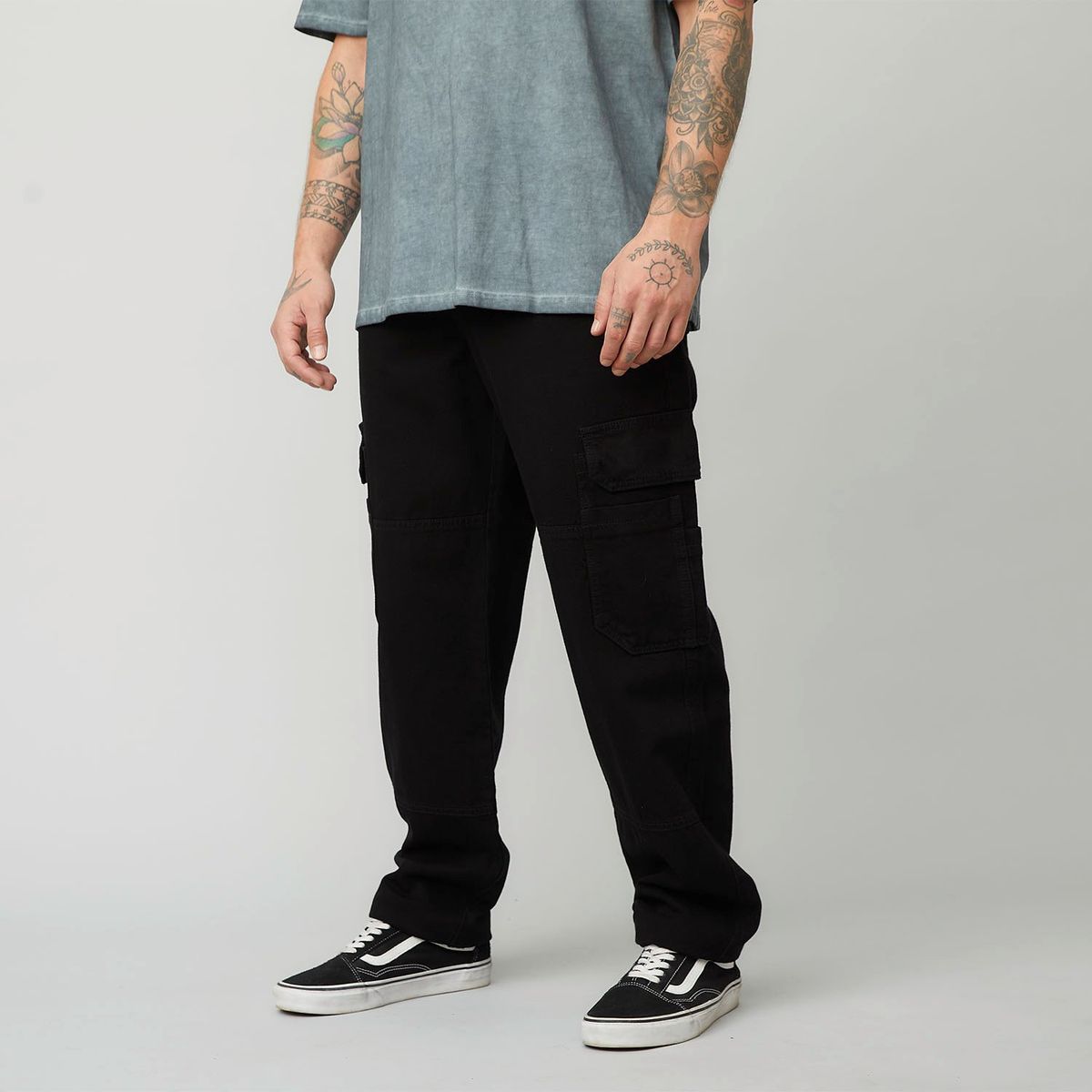 AMERICANINO - Jeans Cargo Americanino Multipocket Hombre Algodón