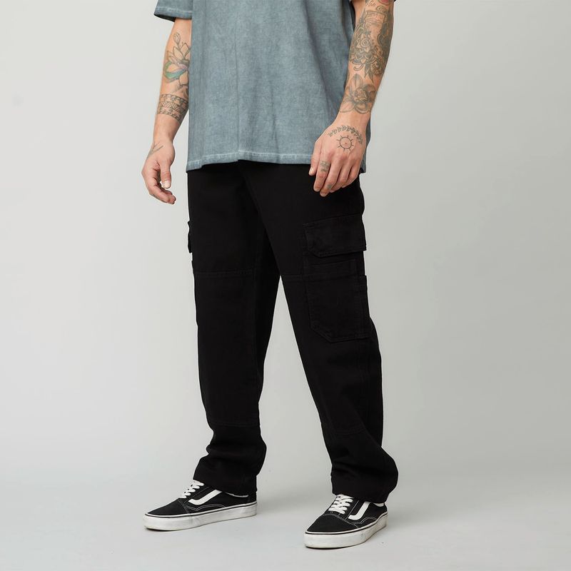 AMERICANINO - Jeans Cargo Americanino Multipocket Hombre Algodón