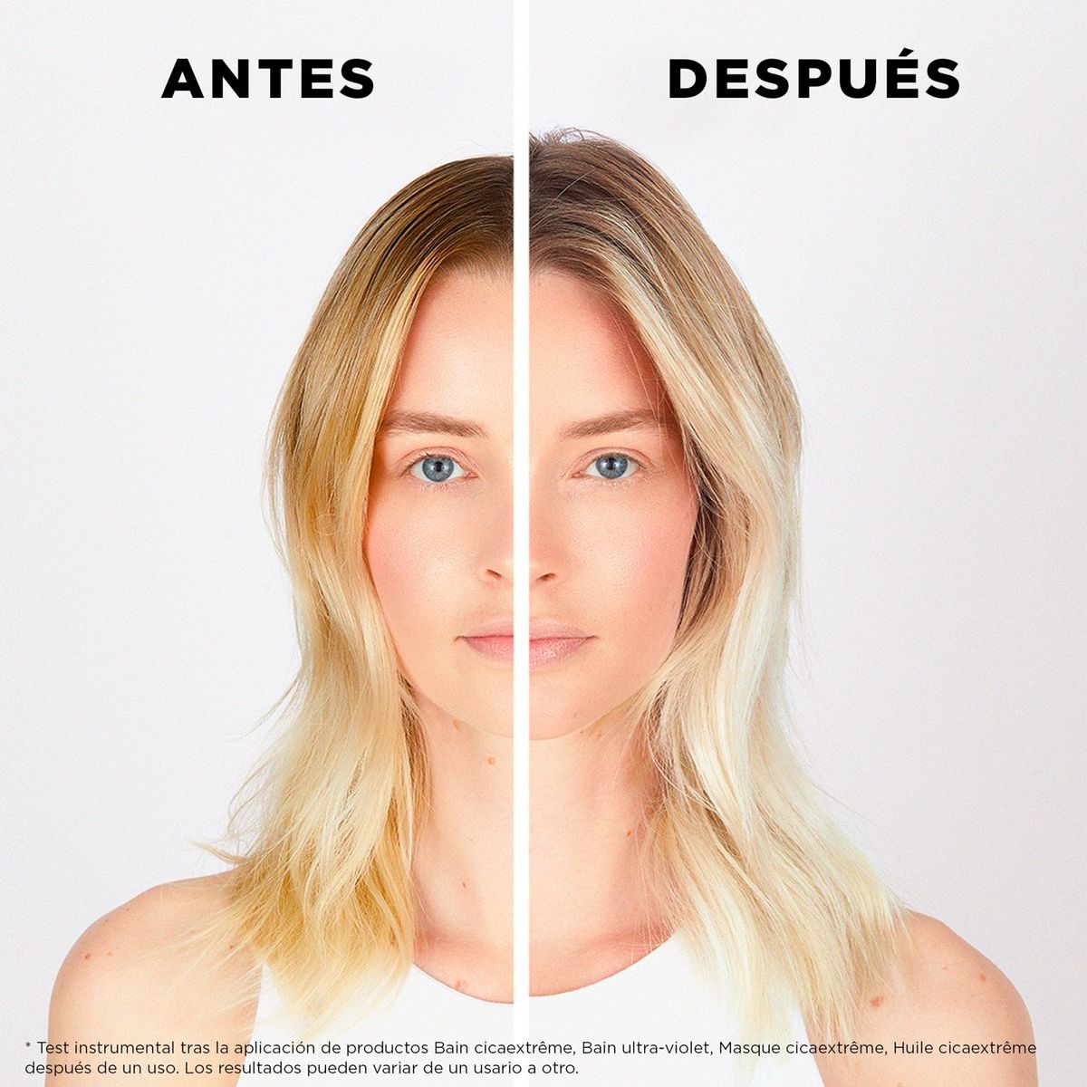 KERASTASE - Set Reparación Cabello Rubio o Decolorado Blond Absolu Shampoo Bain Lumiére 80ml + Acondicionador Cicaflash 75ml + Serum Cicaplasme 45ml Kérastase