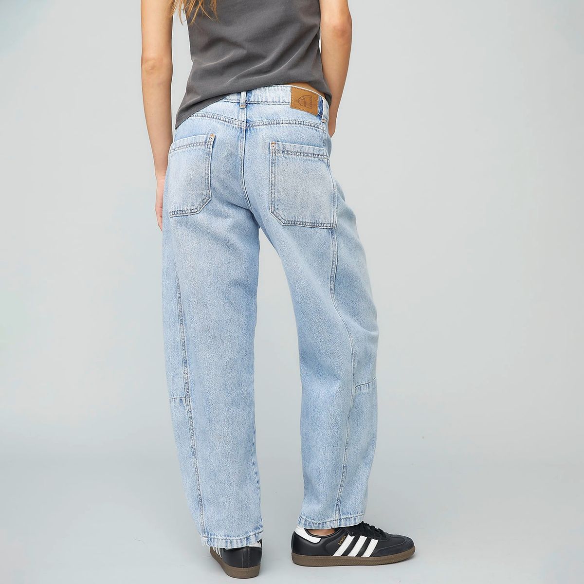 AMERICANINO - Jeans Americanino Baggy Tiro Medio Mujer 100% Algodón
