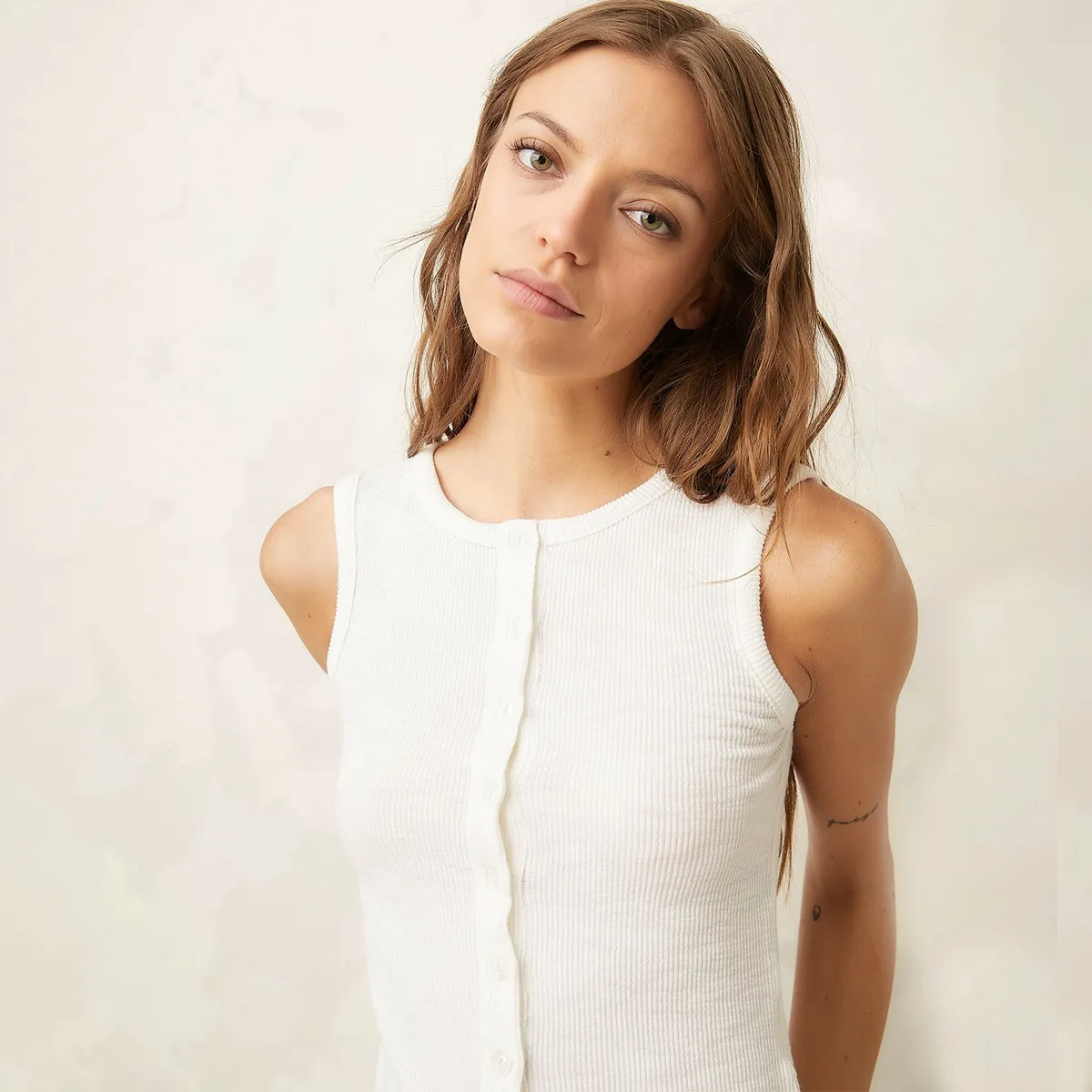 AMERICANINO - Polera Sin Mangas Mujer Americanino Algodón Diseño Animal Print