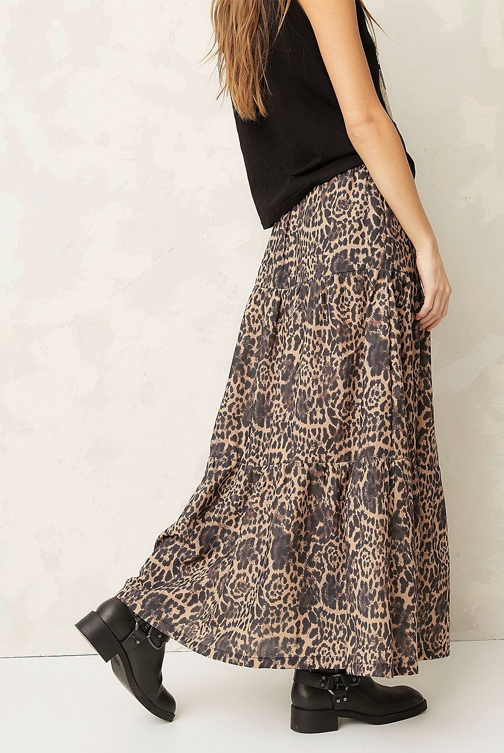 AMERICANINO - Falda Larga Americanino Maxi Liso Mujer