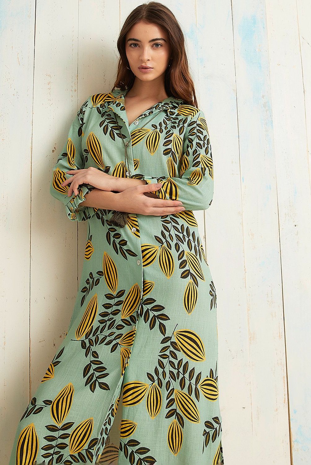 MERCADITO ESPAÑOL - Vestido Maxi Camisero Mujer Byan