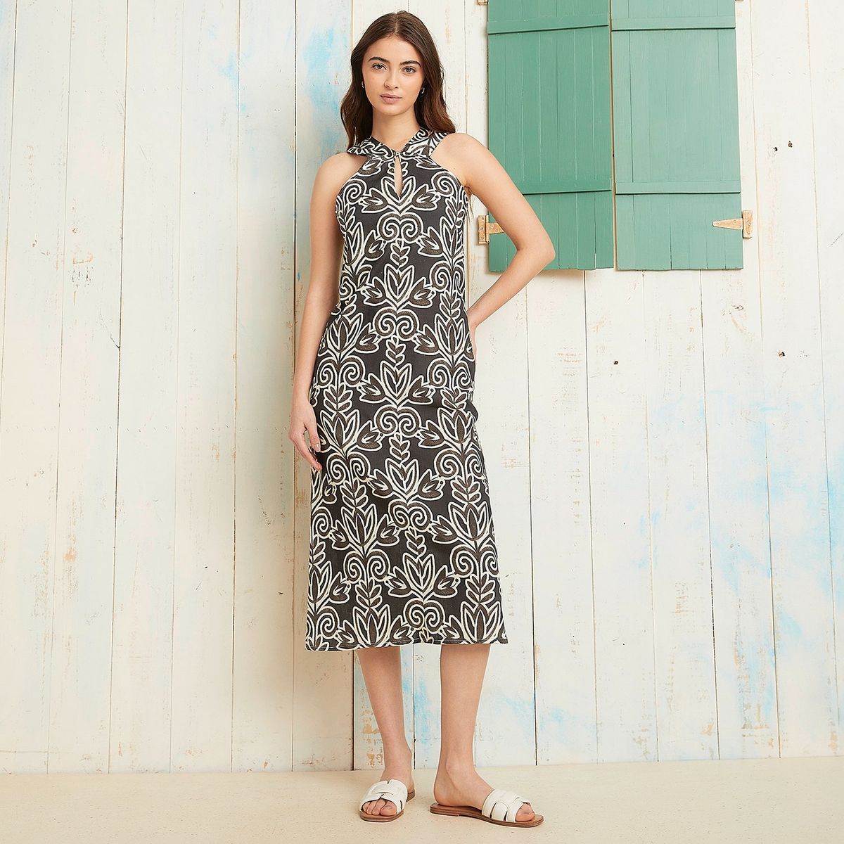  - Vestido Midi Halter Mujer Byan