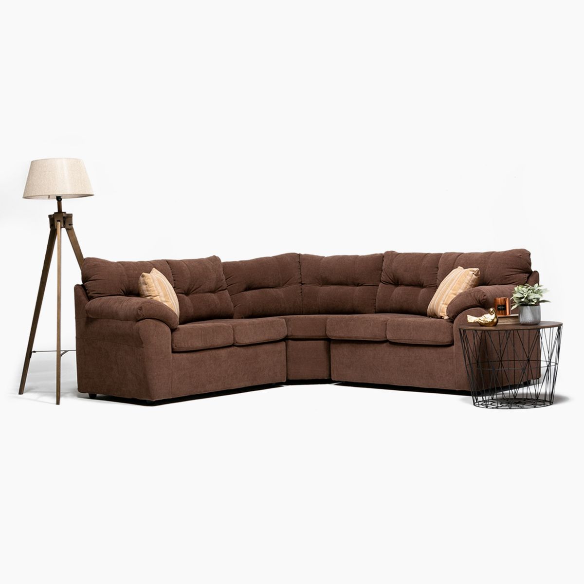 MICA - Sofá Seccional Intercambiable Felpa Roma Mica