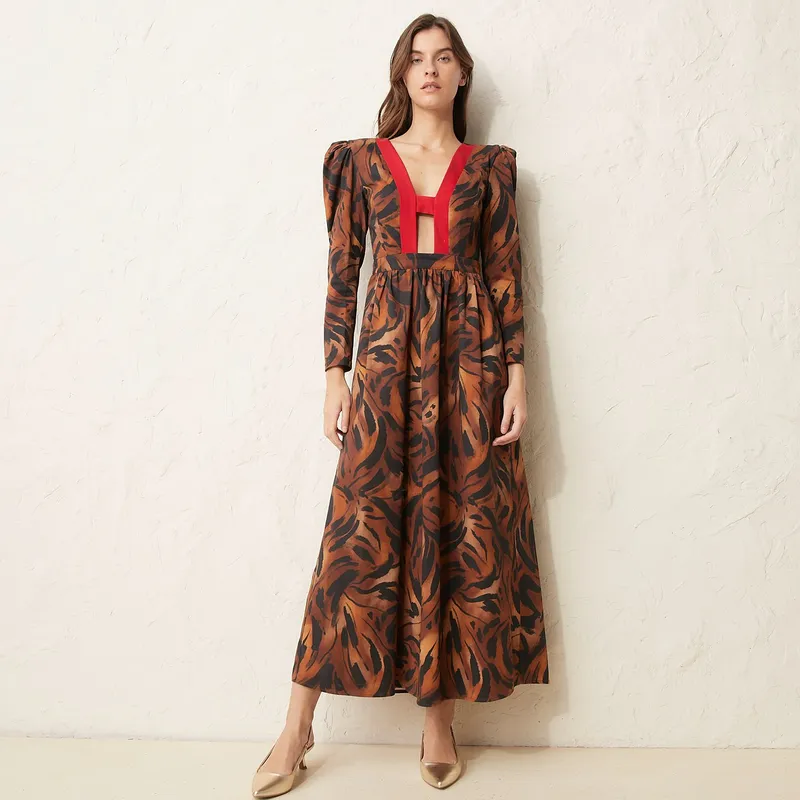  - Vestido Midi Mujer IQ Collection