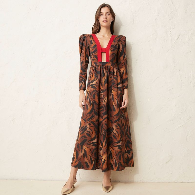  - Vestido Midi Mujer IQ Collection