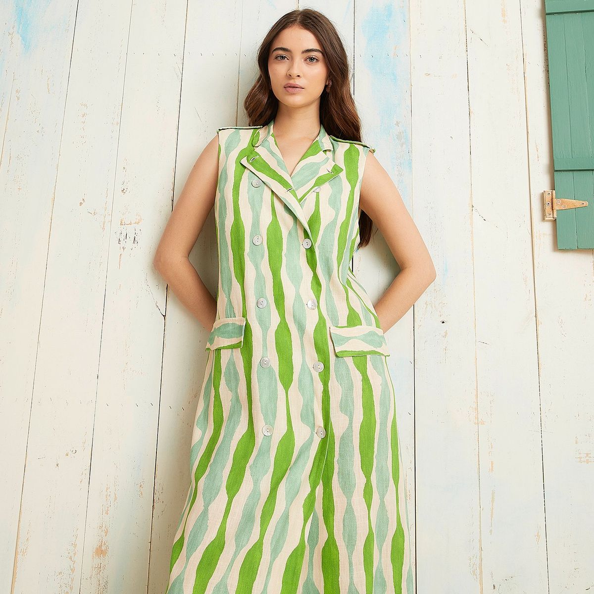  - Vestido Midi Sastre Mujer Byan