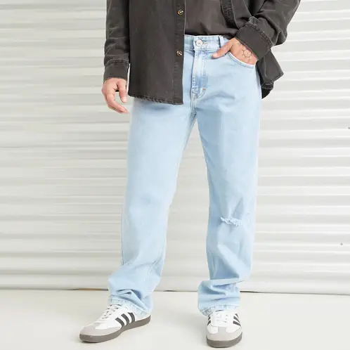 AMERICANINO - Jeans Roto Slim Hombre Algodón