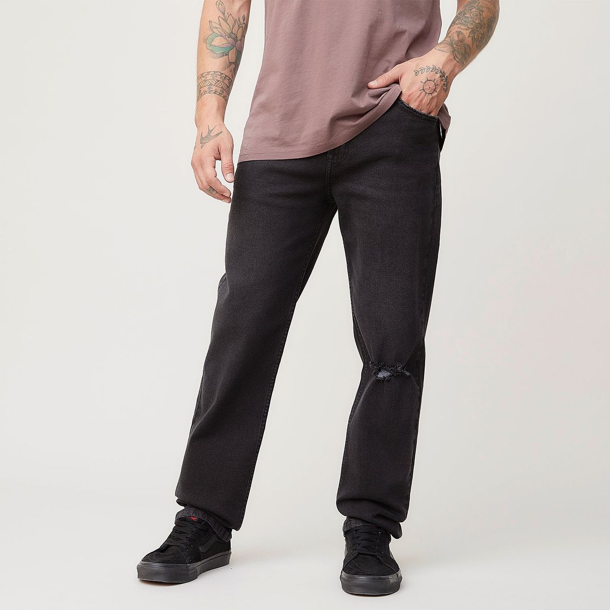 AMERICANINO - Jeans Roto Slim Americanino Hombre Algodón