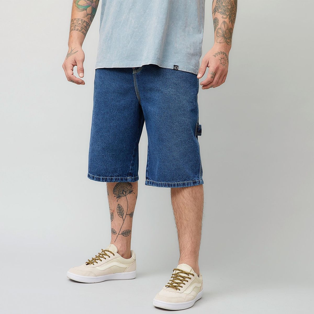 AMERICANINO - Bermuda Denim Americanino Carpintero Regular Fit Algodón Hombre