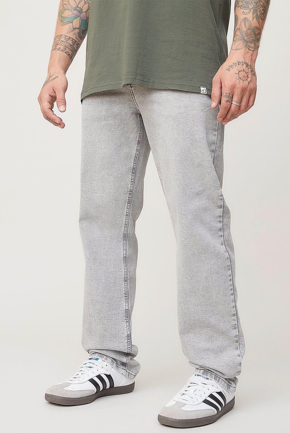AMERICANINO - Jeans Straight Tiro Medio Americanino Hombre