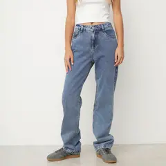 SYBILLA - Jeans Straight Tiro Medio Mujer