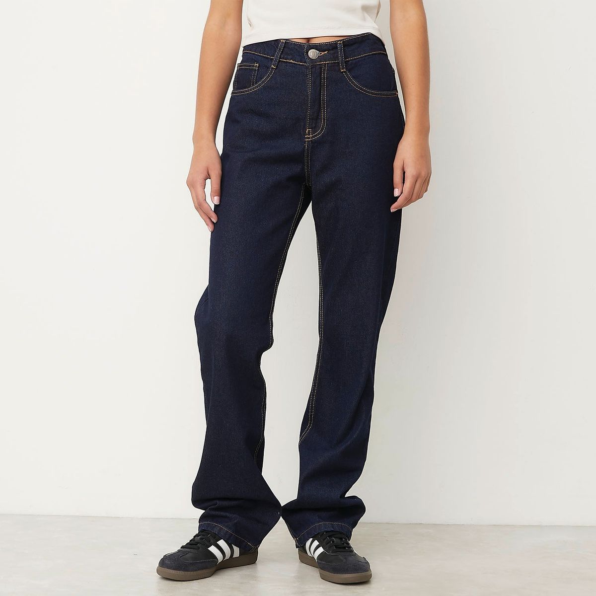 SYBILLA - Jeans Straight Sybilla Denim Mujer Tiro Medio