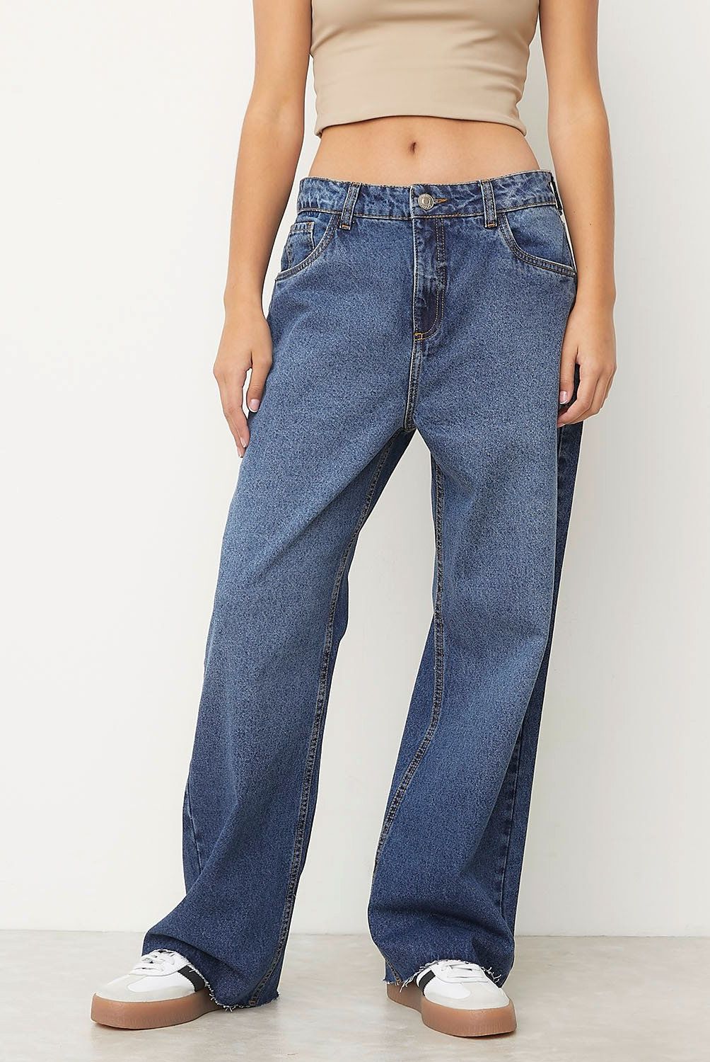 SYBILLA - Jeans Baggy Sybilla Tiro Alto Mujer
