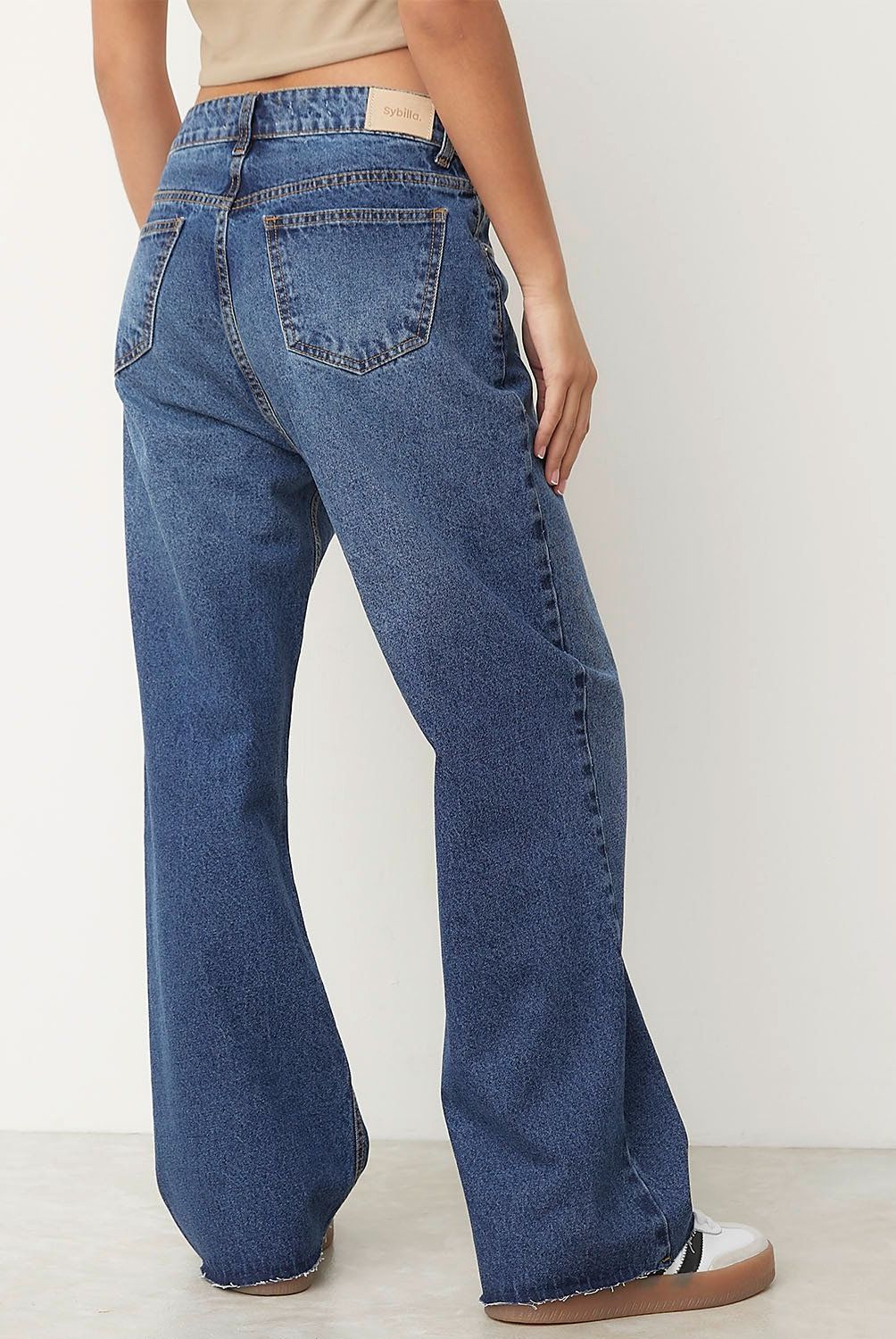 SYBILLA - Jeans Baggy Sybilla Tiro Alto Mujer