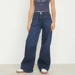 SYBILLA - Jeans Wide Leg Tiro Alto Mujer