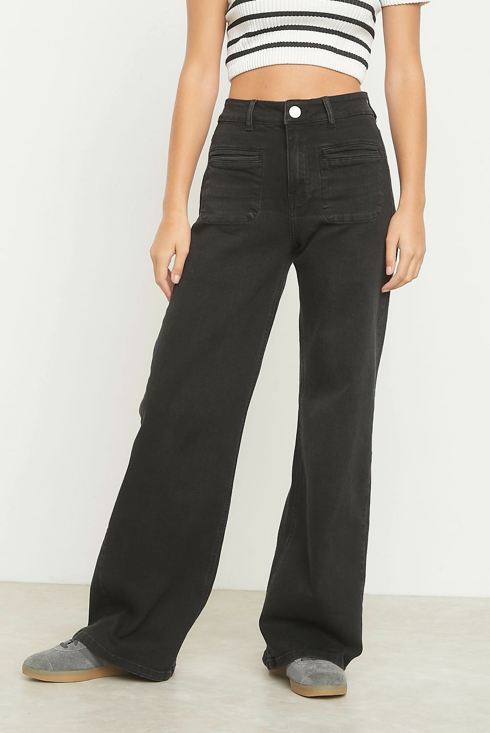 SYBILLA - Jeans Wide Leg Sybilla Algodón Tiro Alto Mujer