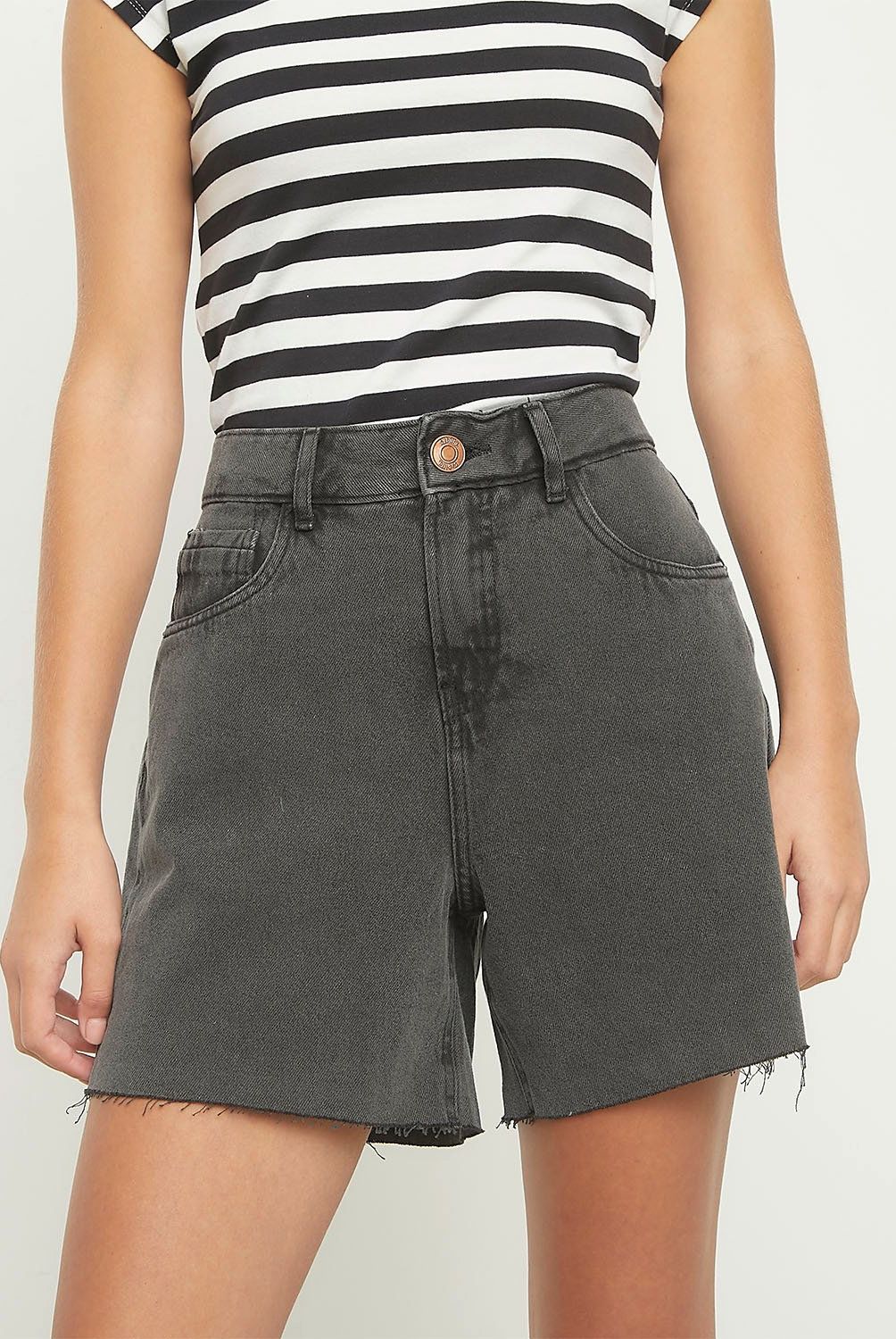SYBILLA - Short Bermuda Sybilla Mujer Algodón Tiro Medio Casual