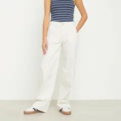 SYBILLA - Jeans Wide Leg Tiro Alto Mujer Algodón