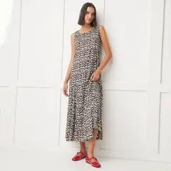 BASEMENT - Vestido Largo Maxi Poliéster