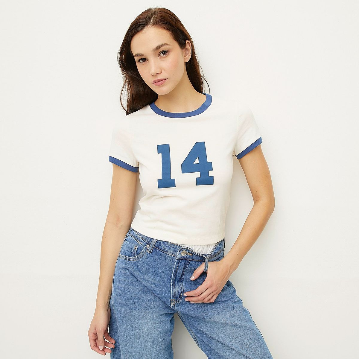 SYBILLA - Polera Manga Corta Algodón Diseño Mujer Sybilla