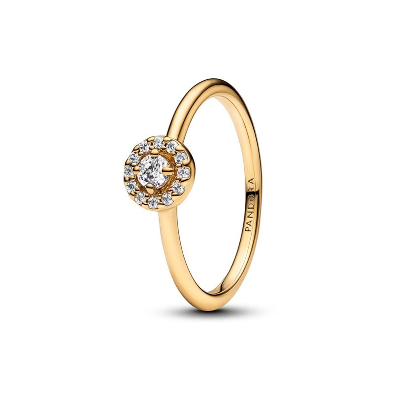 PANDORA - Anillo Halo Redondo Mujer Pandora