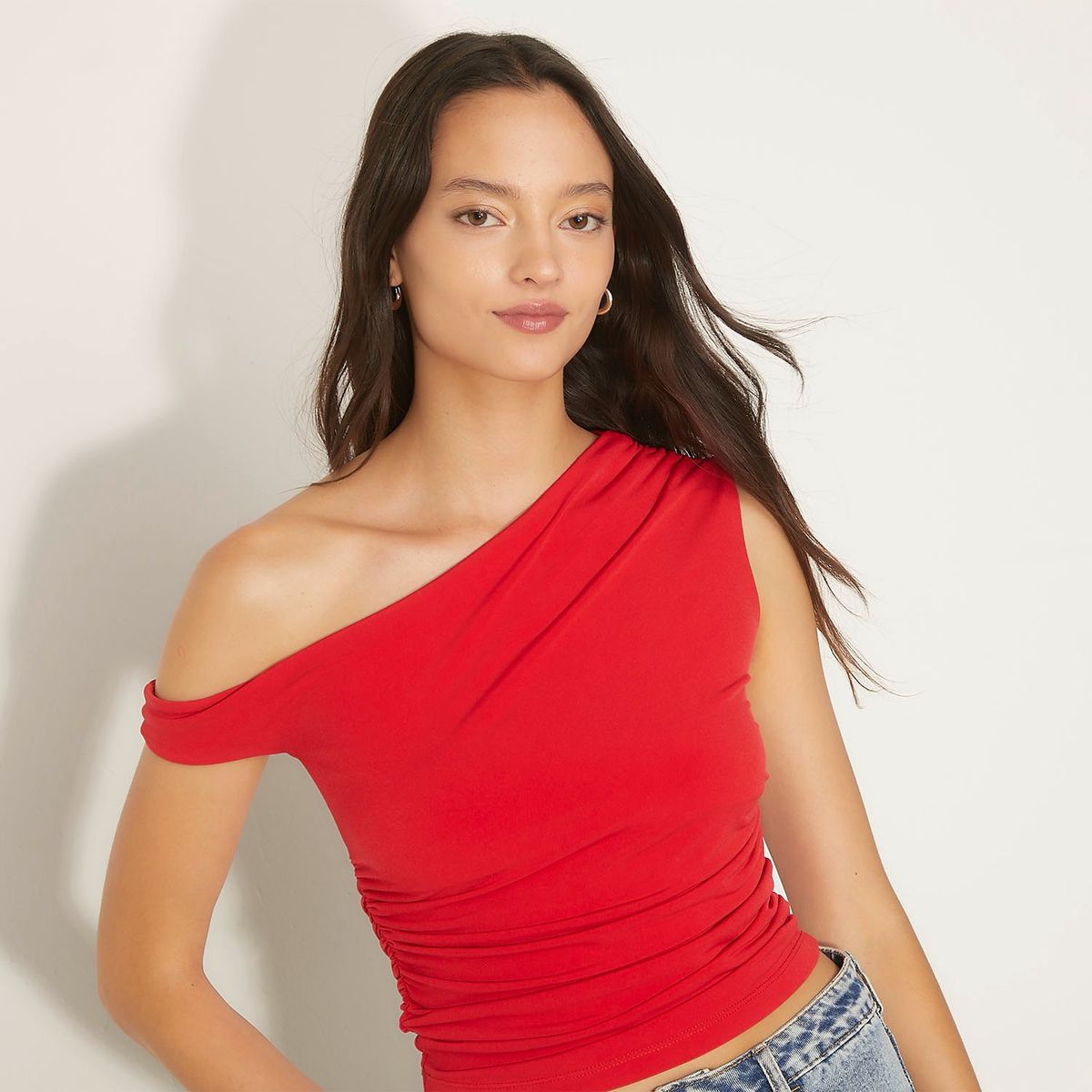 SYBILLA - Top Asimétrico Sin Mangas Mujer Sybilla