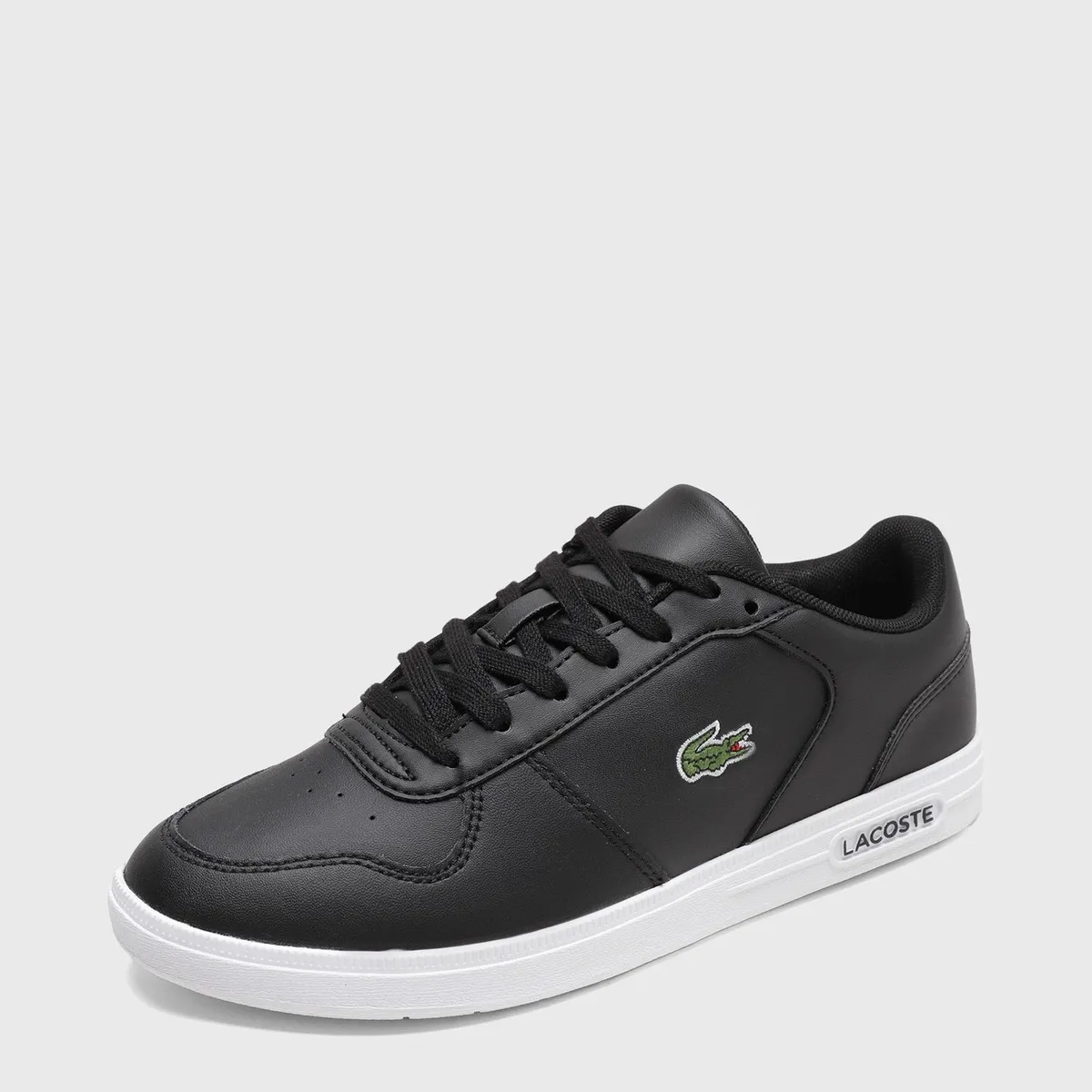LACOSTE - Zapatilla Urbana Mujer Cuero Negro Lacoste
