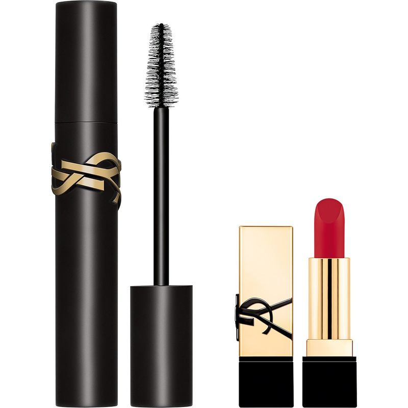 YSL - Set Máscara de Pestañas Lash Clash + Mini Labial Rouge Pur Couture RM Yves Saint Laurent