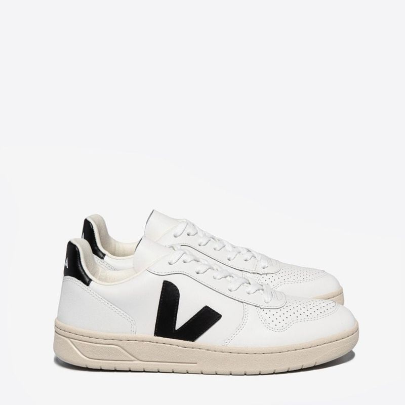 VEJA - V-10 Extra Zapatilla Urbana Mujer Cuero Blanco Veja