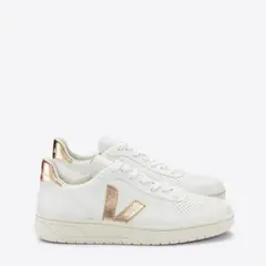 VEJA - V-10 Extra Zapatilla Urbana Mujer Cuero Blanco