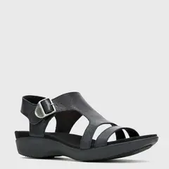 HUSH PUPPIES - Sandalia Mujer Cuero Negro