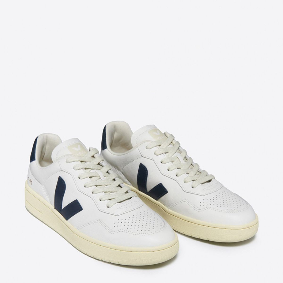 VEJA - V-90 Extra Zapatilla Urbana Hombre Cuero Blanco Veja