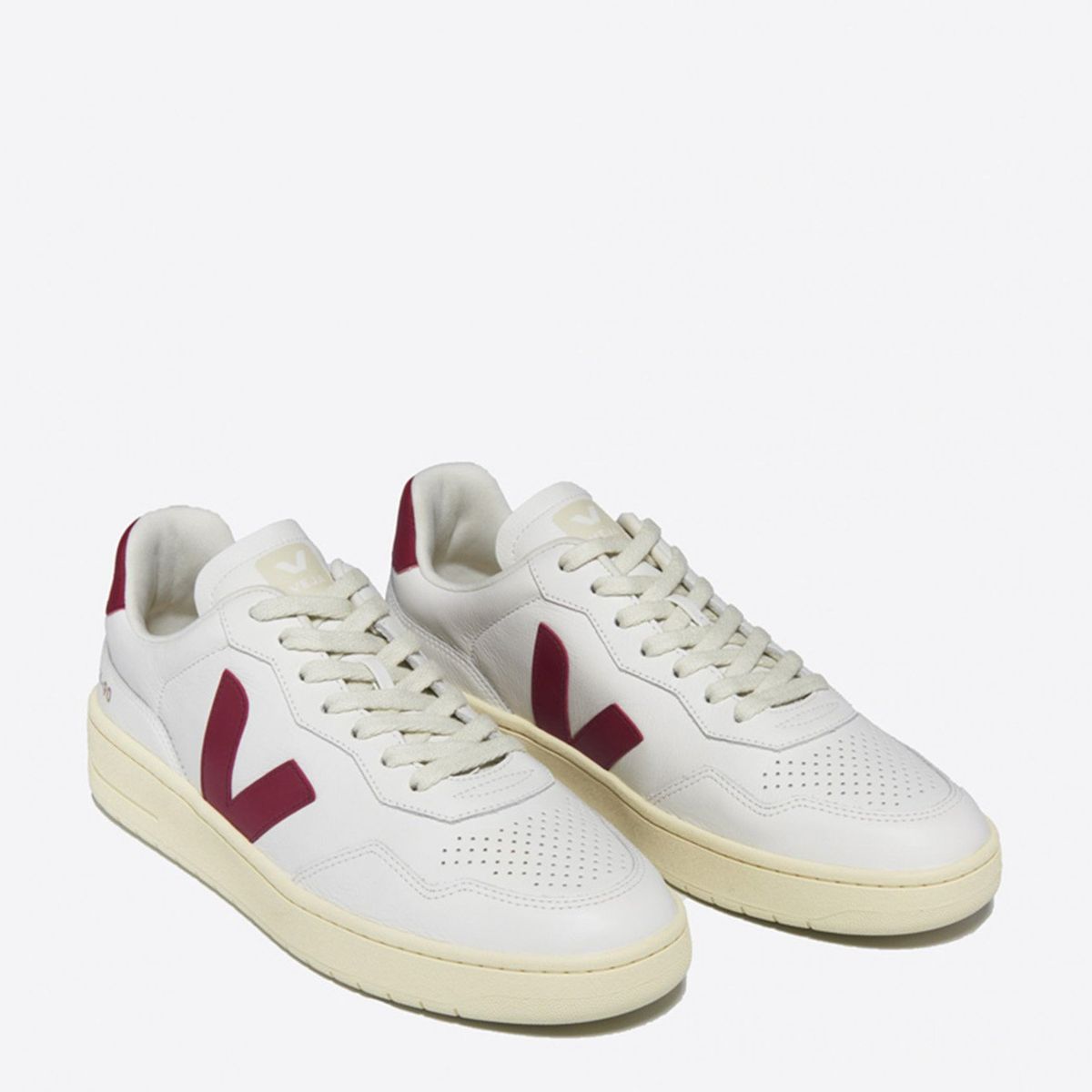 VEJA - V-90 Extra Zapatilla Urbana Hombre Cuero Blanco Veja