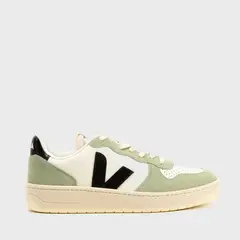 VEJA - V-10 Pure Black Clay Zapatilla Urbana Hombre Verde