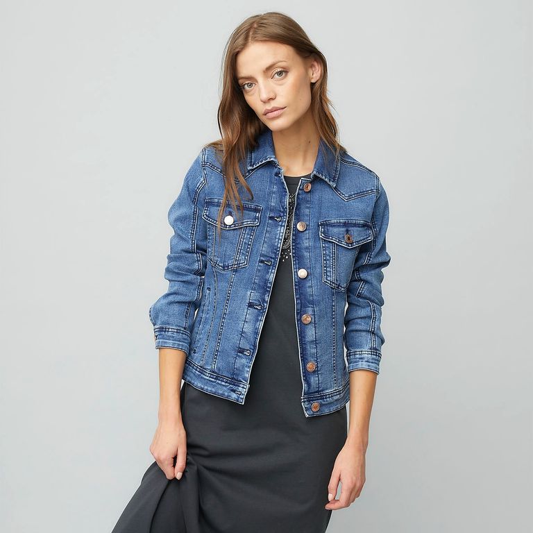 Chaqueta Denim Americanino Básica Stretch Mujer Algodón - Main Image