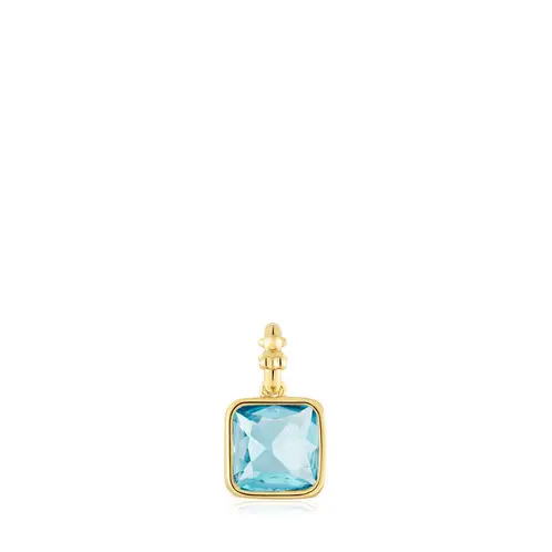 TOUS - Colgante Pequeño Con Baño De Oro 18 Kt Sobre Plata Y Topacio Medallions