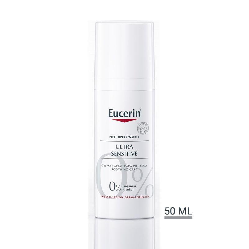 EUCERIN - EUCERIN UltraSensitive Crema Facial para Piel Seca Soothing Care 50ml