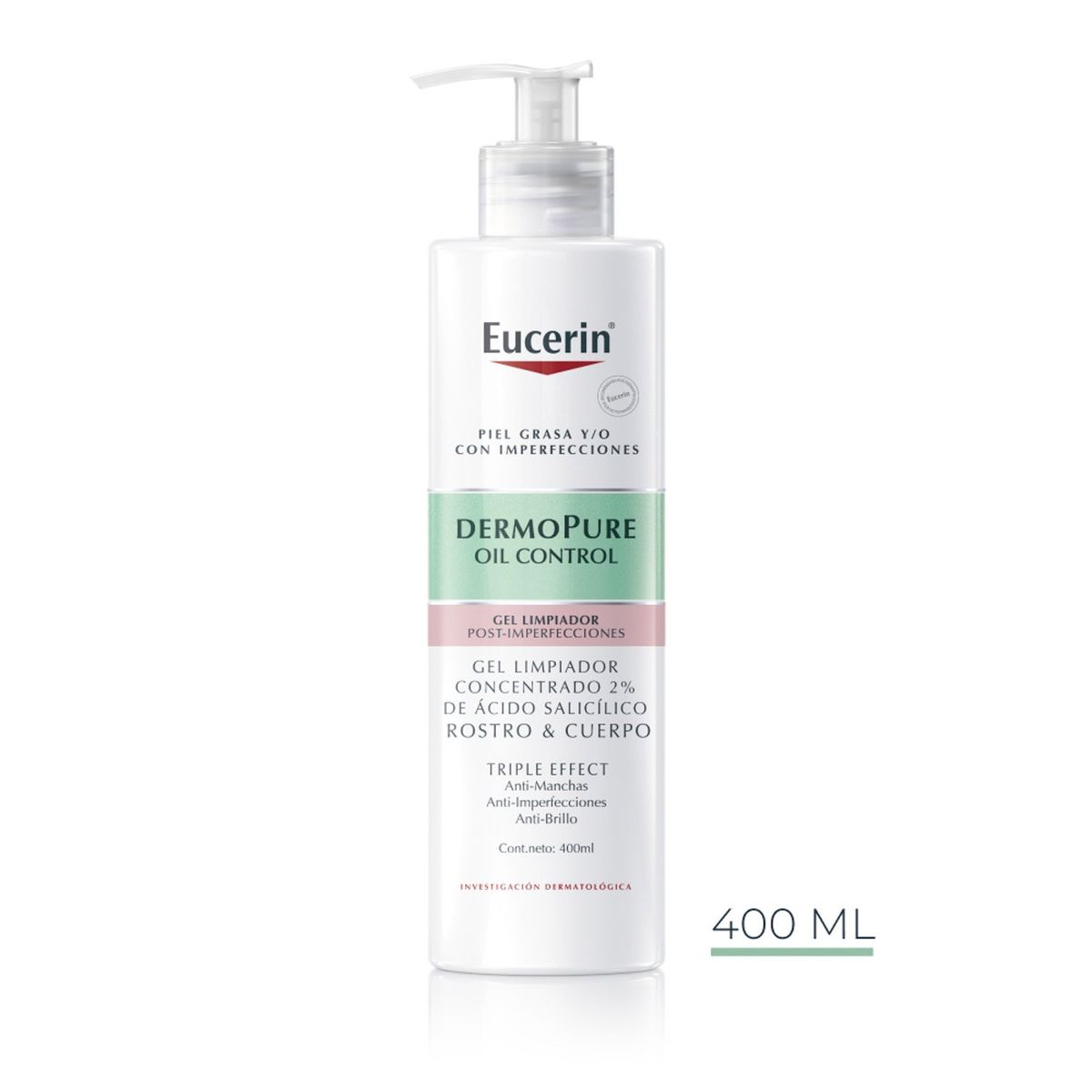 EUCERIN - Dermopure Triple Effect Gel Limpiador 400 Ml Eucerin