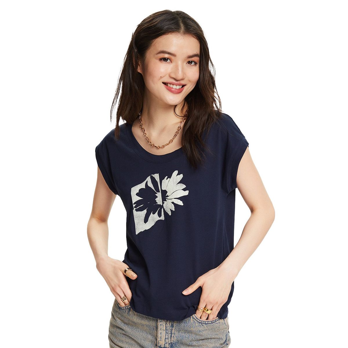 ESPRIT - Polera Manga Corta Mujer Esprit