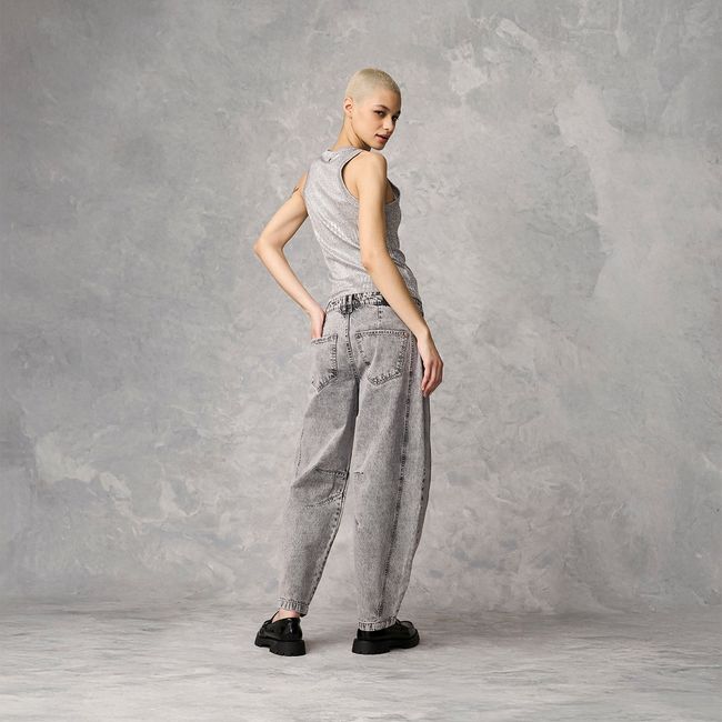 AMERICANINO - Jeans Baggy Tiro Medio Mujer Americanino