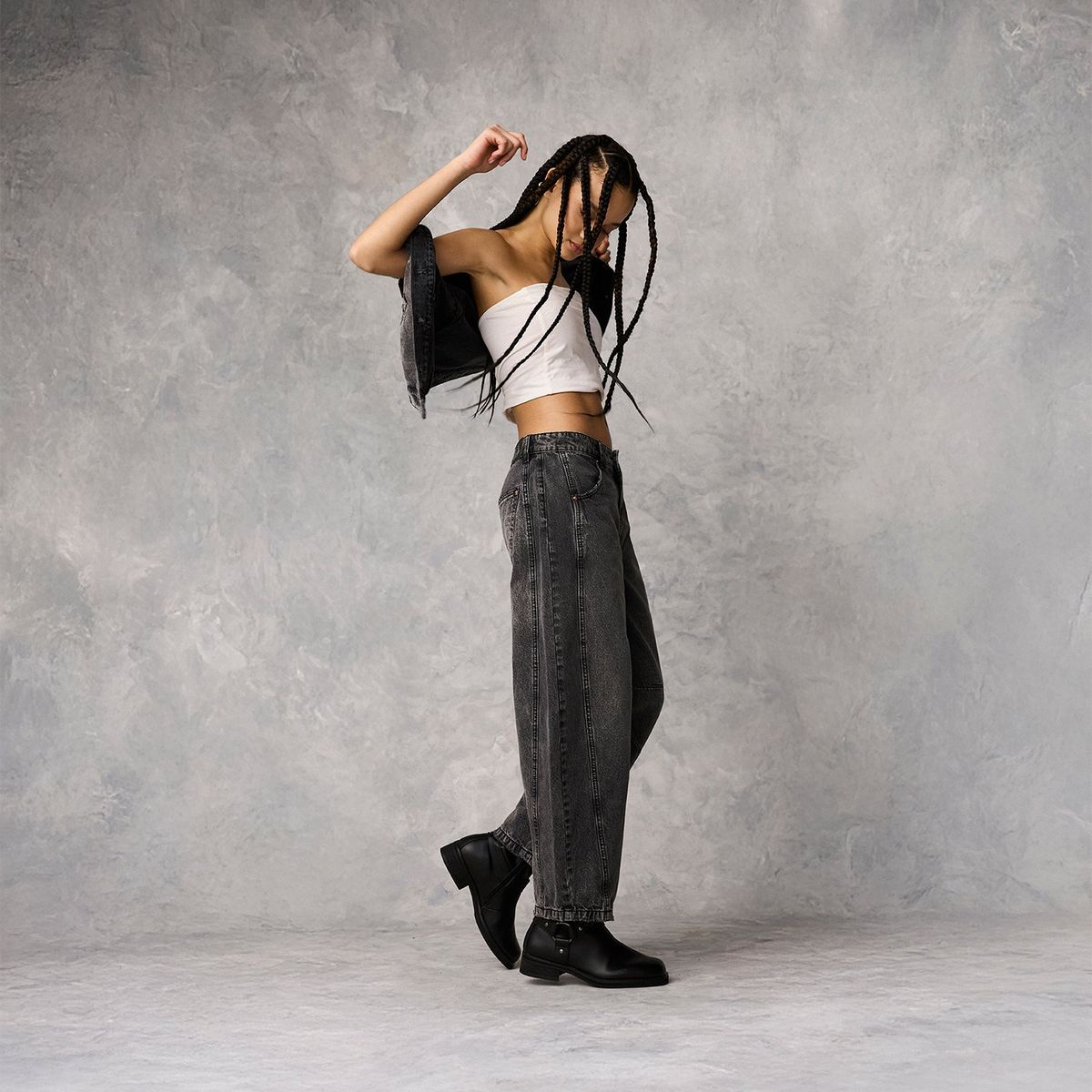 AMERICANINO - Jeans Americanino Baggy Tiro Medio Mujer Algodón