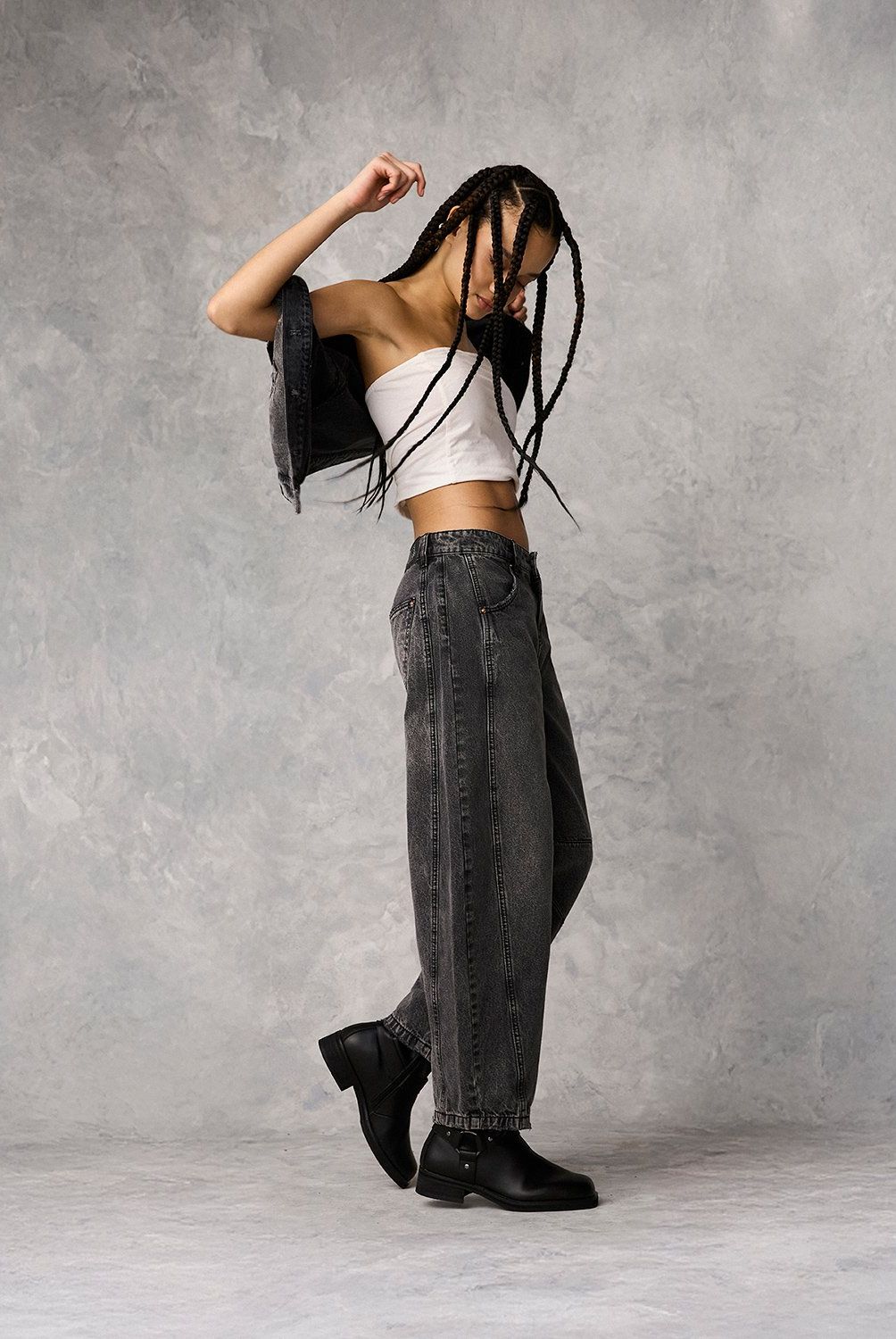 AMERICANINO - Jeans Americanino Baggy Tiro Medio Mujer Algodón